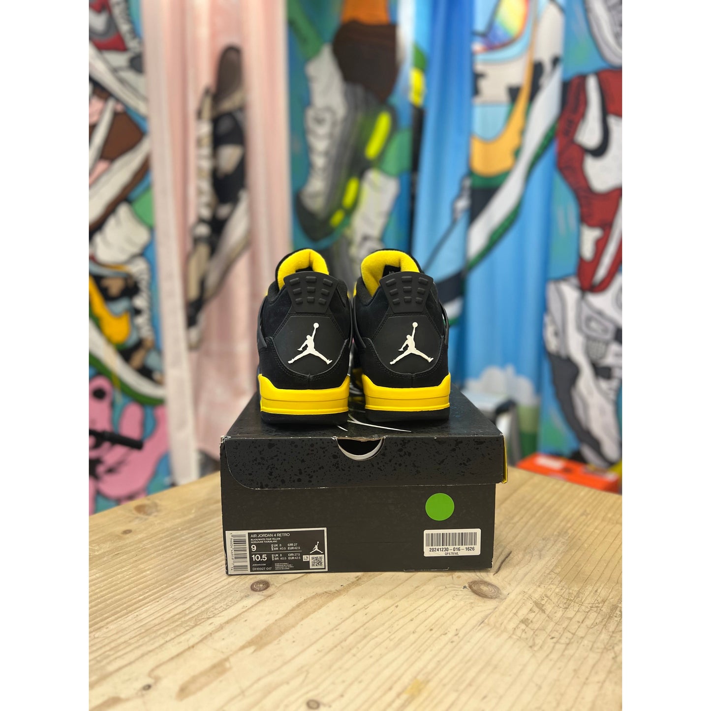 Jordan 4 Retro Yellow Thunder UK8