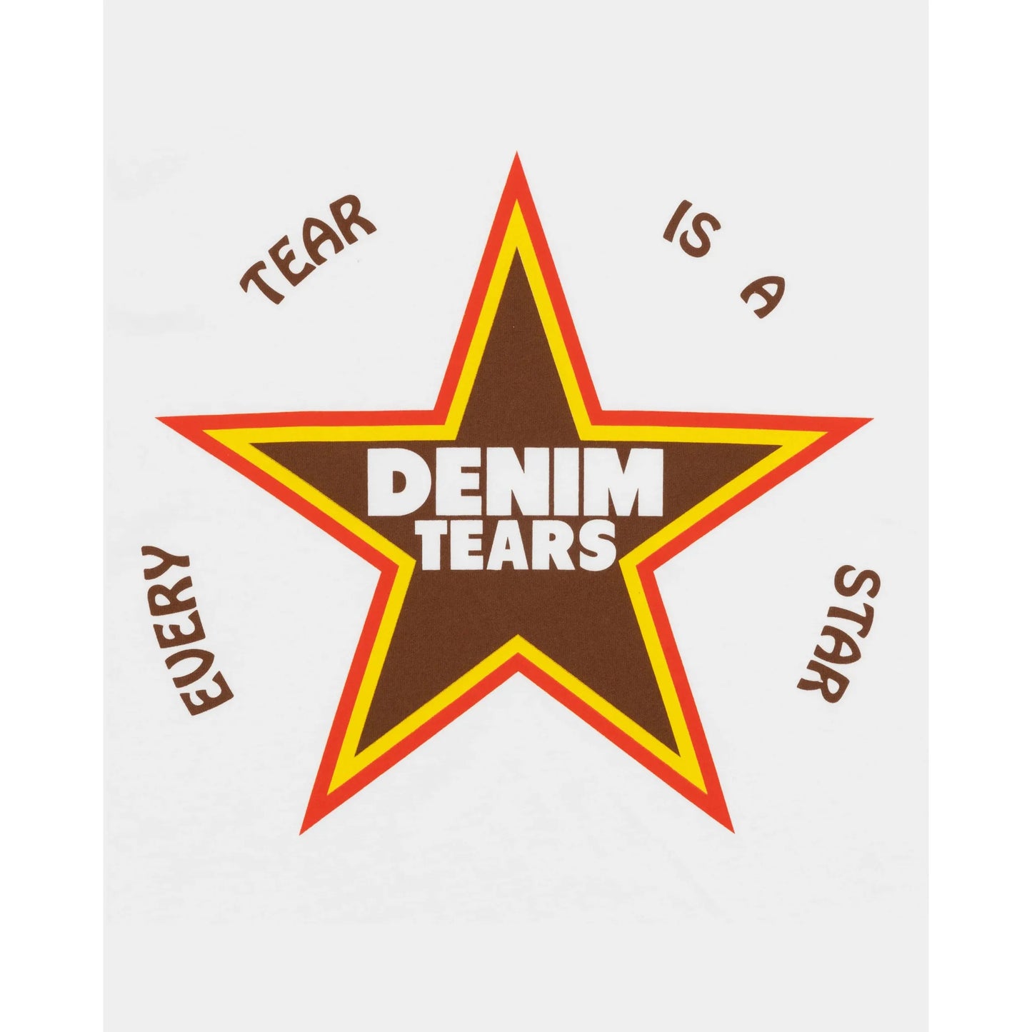 Denim Tears Every Tear Is a Star Tee White