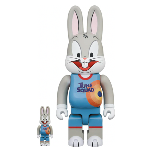 Bearbrick x Space Jam: A New Legacy Rabbrick Bugs Bunny 100% & 400% Set Grey