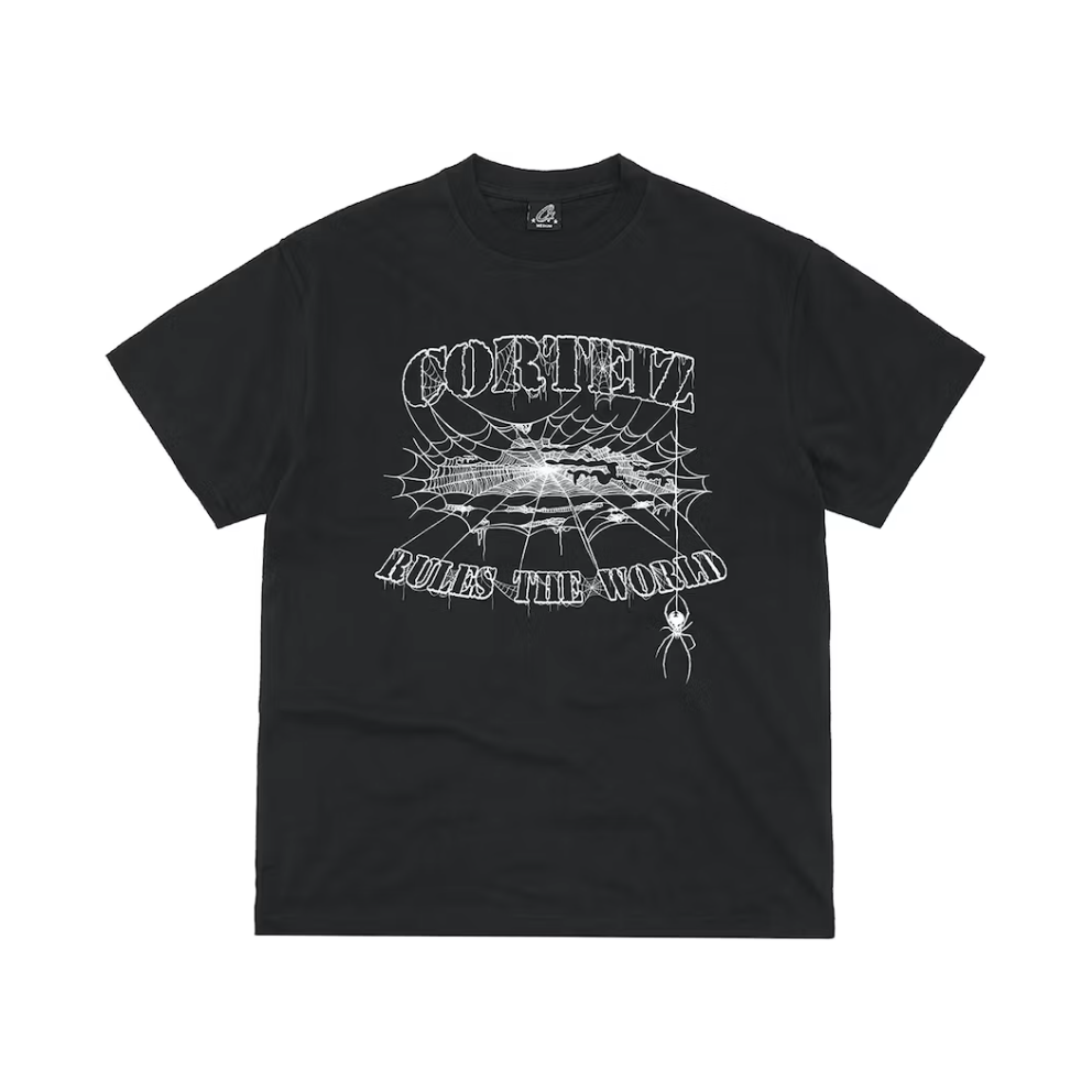 Corteiz Web Alcatraz Tee Black | Corteiz | KershKicks