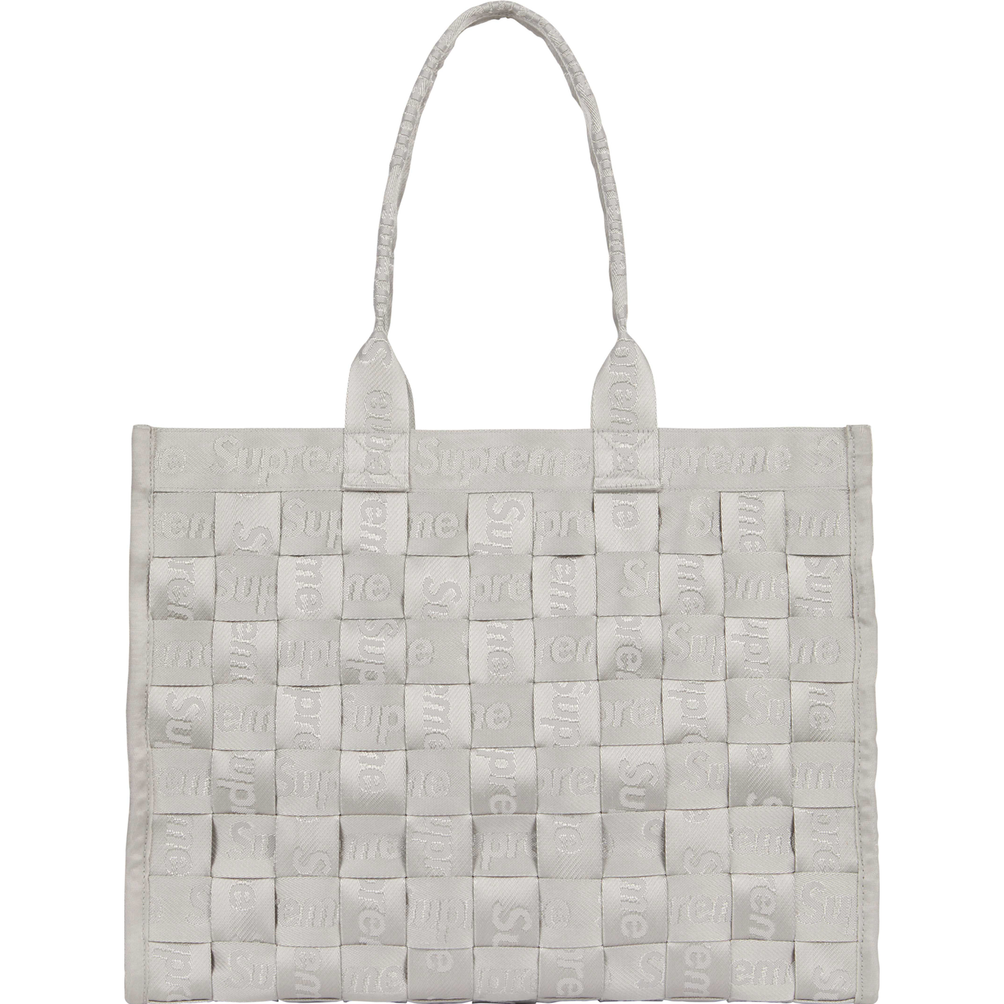 SUPREME WOVEN TOTE GREY