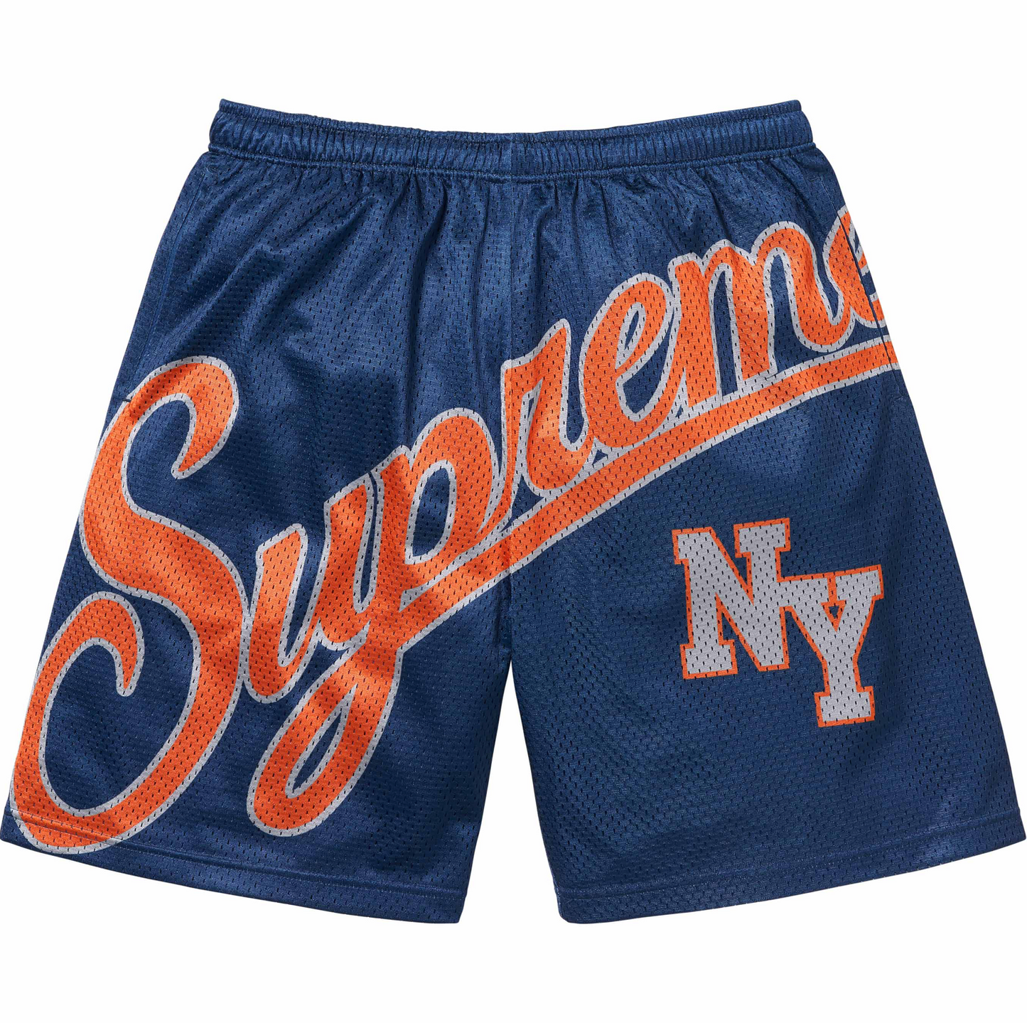 Supreme Big Script Mesh Short Navy