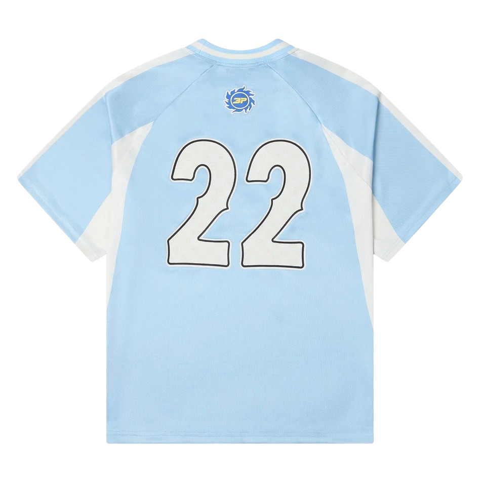 Broken Planet Market Football Jersey Light Blue