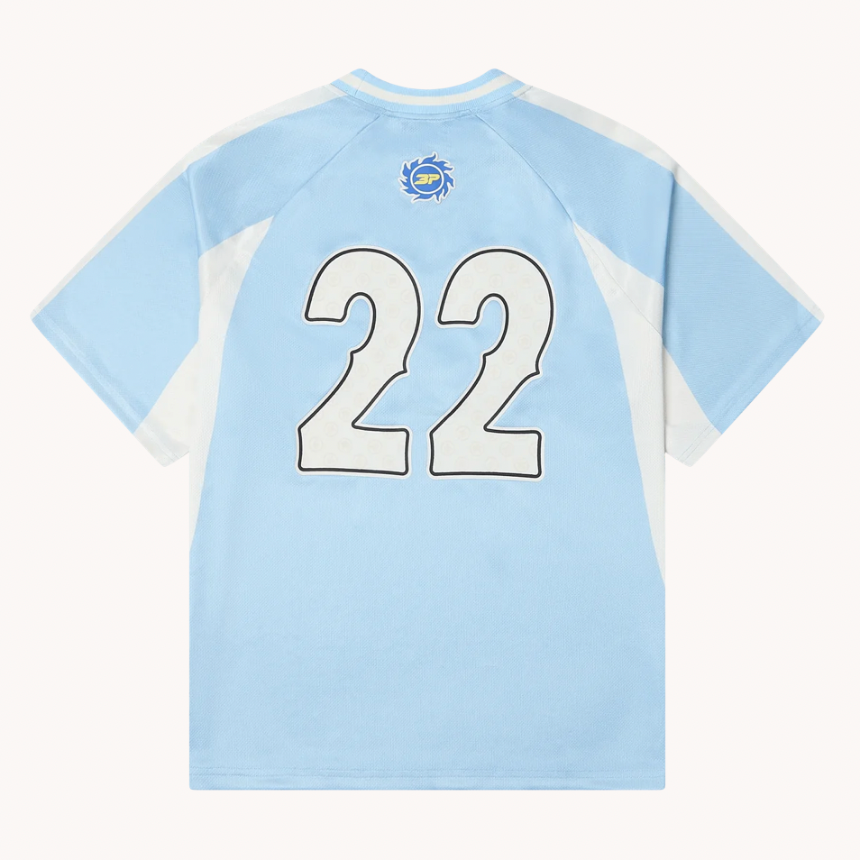 Broken Planet Market Football Jersey Light Blue