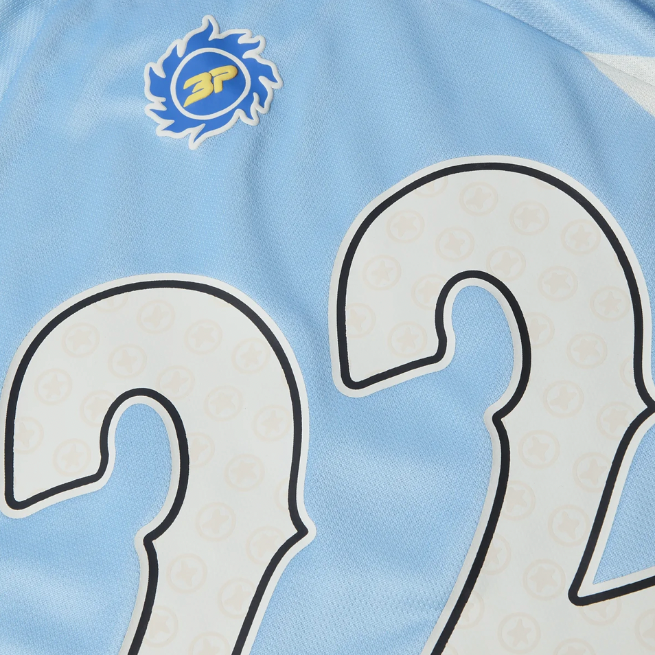 Broken Planet Market Football Jersey Light Blue