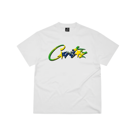 Corteiz Brasil Tee White by Corteiz in Uncategorized. Available at KershKicks for £76.99. A must-have for fans of Corteiz looking to elevate their style with this T-Shirt.