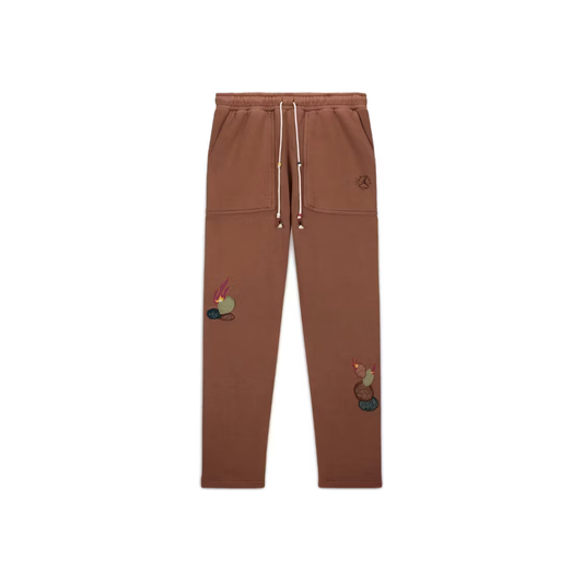 Travis Scott x Jordan Fleece Pants Archaeo Brown by Travis Scott in Uncategorized. Available at KershKicks for £100.00. A must-have for fans of Travis Scott looking to elevate their style with this Sweatpants.