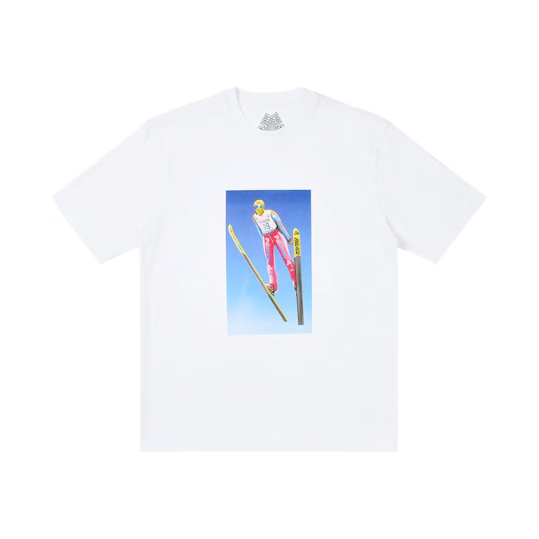 Palace Lift Off T-Shirt White by Palace in Uncategorized. Available at KershKicks for £40.00. A must-have for fans of Palace looking to elevate their style with this T-Shirt.