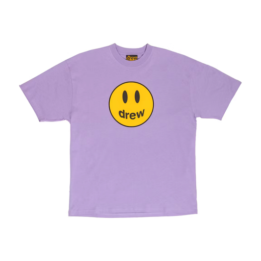 Drew house mascot ss tee lavender by Drew House in Clothing. Available at KershKicks for £95.00. A must-have for fans of Drew House looking to elevate their style with this T-Shirt.