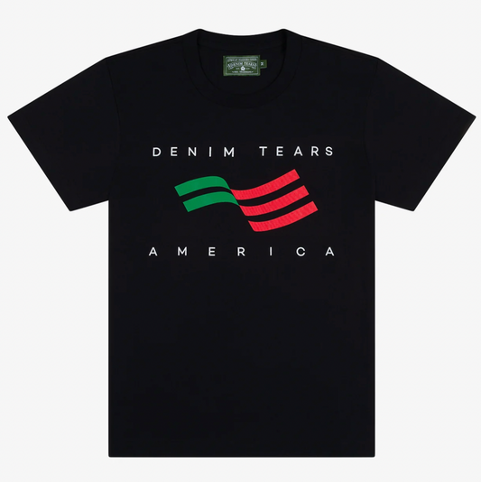 Denim Tears Men's America Sportswear T-Shirt Black