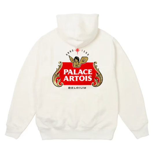 Palace x Stella Artois Hood White by Palace in Uncategorized. Available at KershKicks for £225.00. A must-have for fans of Palace looking to elevate their style with this Hoodie.