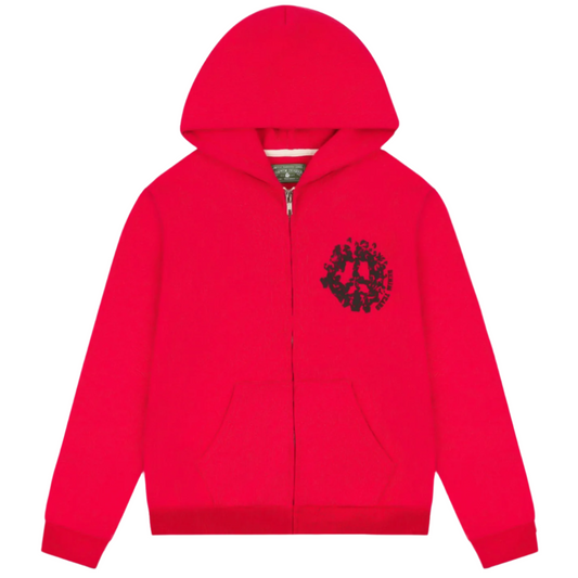 Denim Tears University Zip Hoodie Red by Denim Tears in . Available at KershKicks for £185.00. A must-have for fans of Denim Tears looking to elevate their style with this Hoodie.