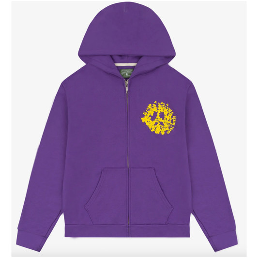 Denim Tears University Zip Hoodie Purple by Denim Tears in . Available at KershKicks for £185.00. A must-have for fans of Denim Tears looking to elevate their style with this Hoodie.