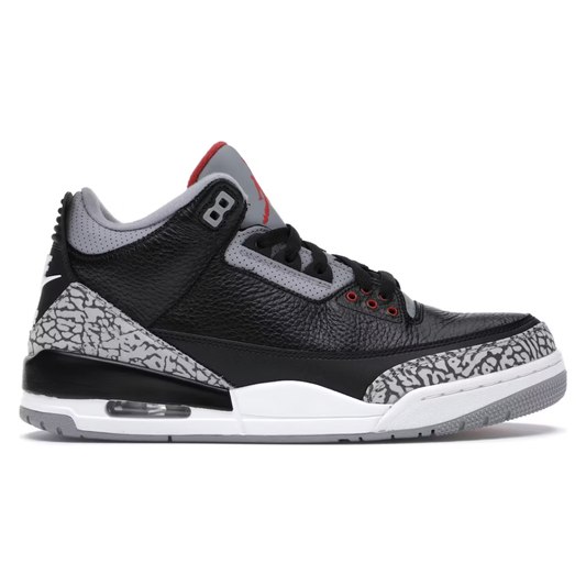 Jordan 3 Retro Black Cement (2018) by Jordan's in Uncategorized. Available at KershKicks for £350.00. A must-have for fans of Jordan's looking to elevate their style with this Shoes.