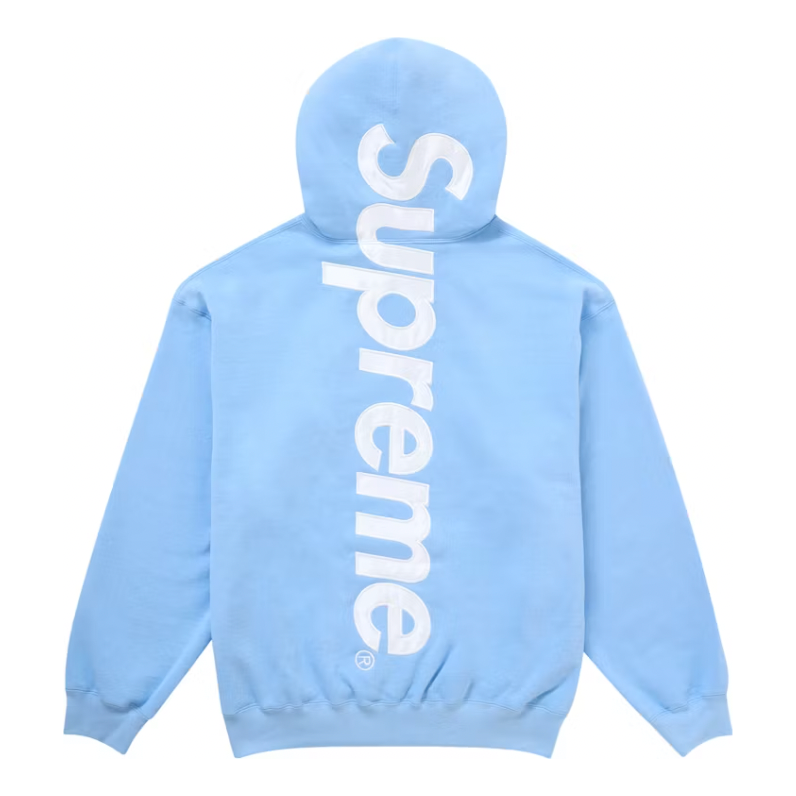 Supreme Satin Applique Full Tracksuit (FW24) Light Blue