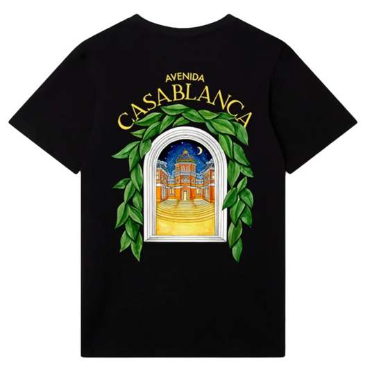 Casablanca Avenida T-Shirt Black