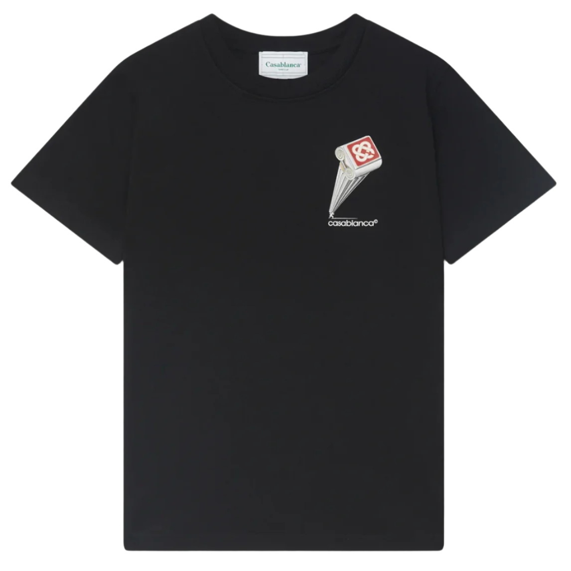 Casablanca Leaning Column T-Shirt Black