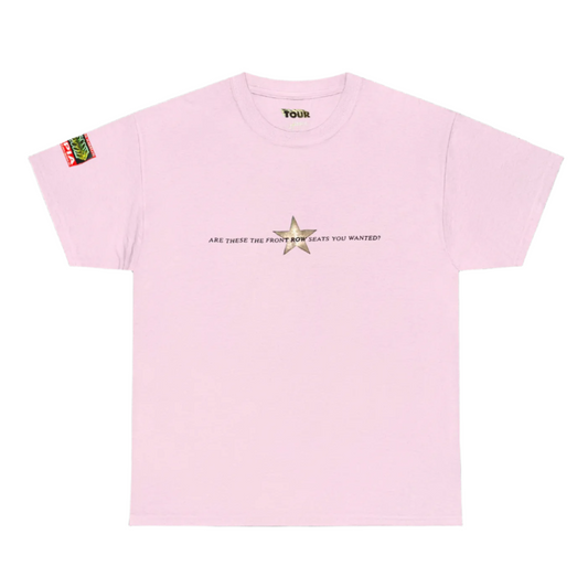 Travis Scott - Utopia & Circus Maximus Tour Merchandise Front Row Tee by Travis Scott in . Available at KershKicks for £85.00. A must-have for fans of Travis Scott looking to elevate their style with this T-Shirt.