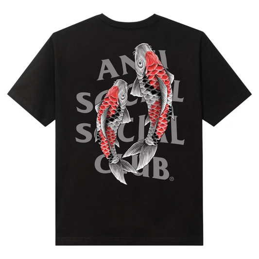 Anti Social Social Club Koi Garden Tee (3M Reflective) Black