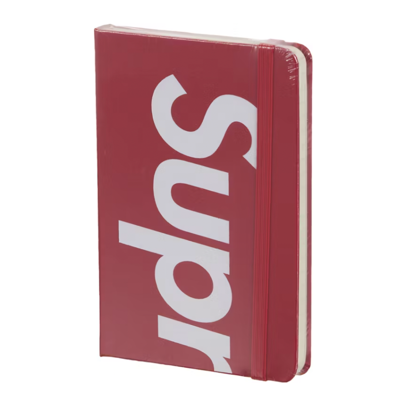 Supreme Moleskin Notebook Small Red by Supreme in . Available at KershKicks for £65.00. A must-have for fans of Supreme looking to elevate their style with this Accessories.