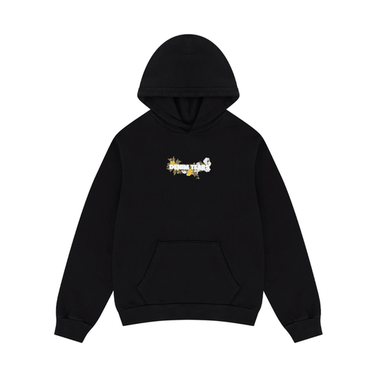 Denim Tears Embroidered Logo Hoodie Black