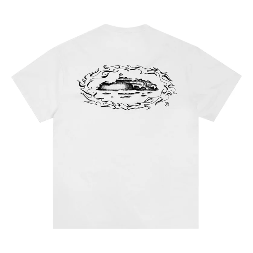 Corteiz Firey Alcatraz Tee White