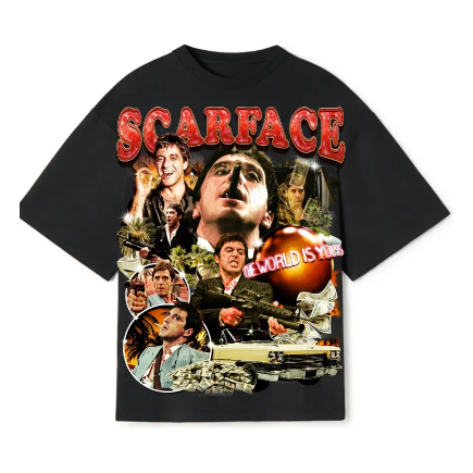 Stripteez Scarface Black Tee