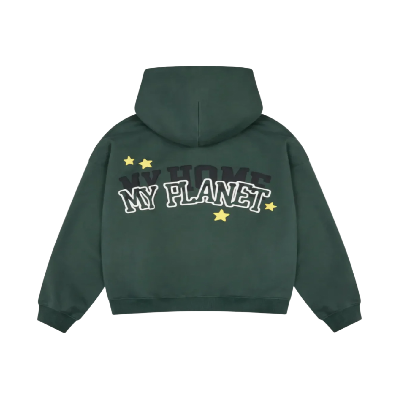 Broken Planet Market My Planet Zip Up Hoodie Emerald Green