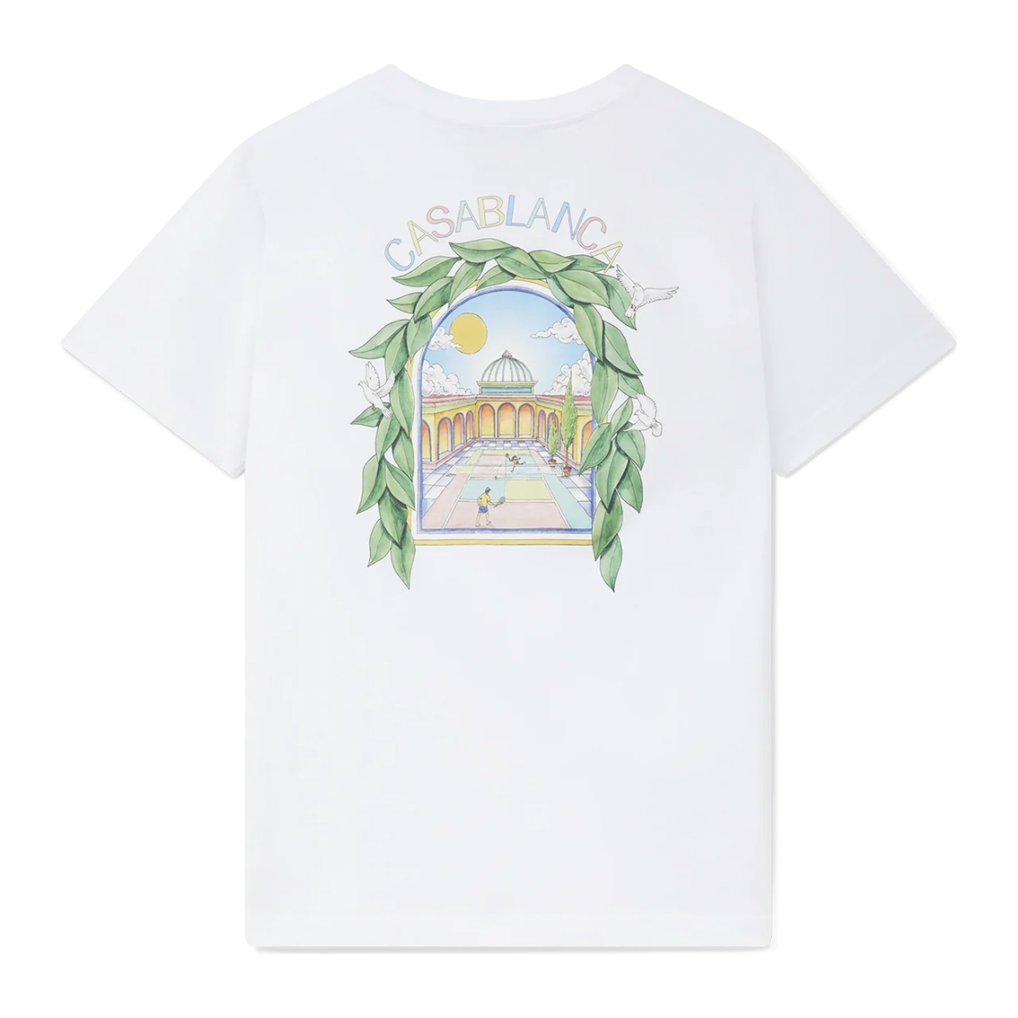 CASABLANCA L'ARCHE DE TENNIS T-SHIRT WHITE