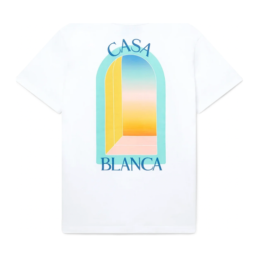 CASABLANCA L'ARC COLORÉ T-SHIRT WHITE