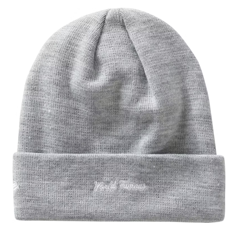 Supreme New Era Cross Box Logo Beanie Heather Grey