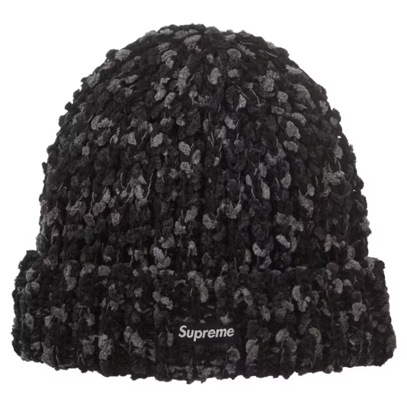 Supreme Chenille Beanie Black