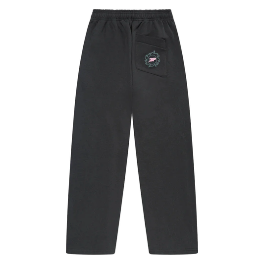 Broken Planet Market Stargazing Wide-Leg Sweatpants Soot Black