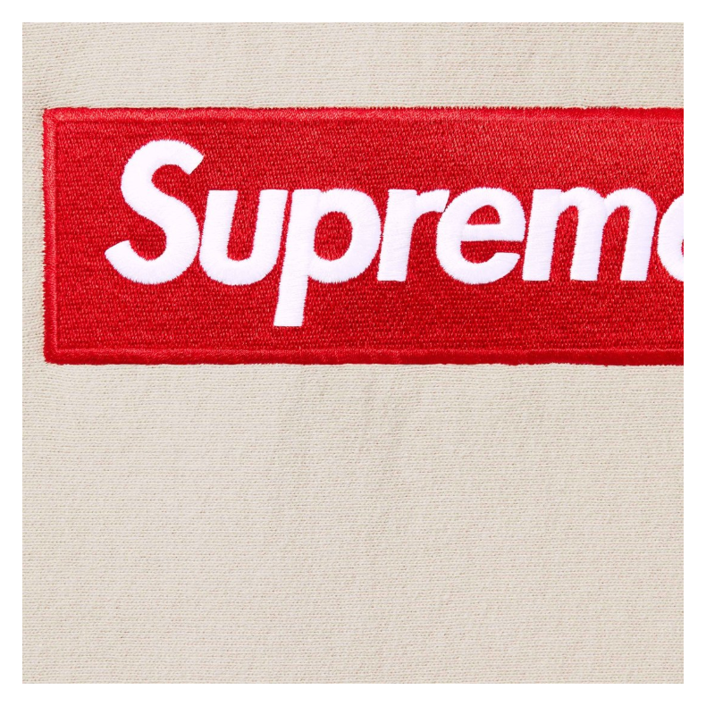 Supreme Box Logo Hooded  Sweatshirt (FW24) Stone