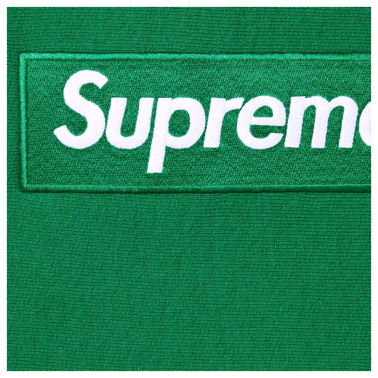 Supreme Box Logo Hooded  Sweatshirt (FW24) Green