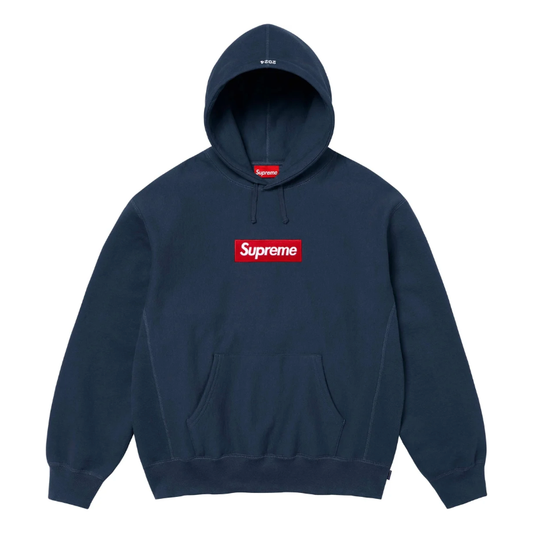 Supreme Box Logo Hooded Sweatshirt (FW24) Navy