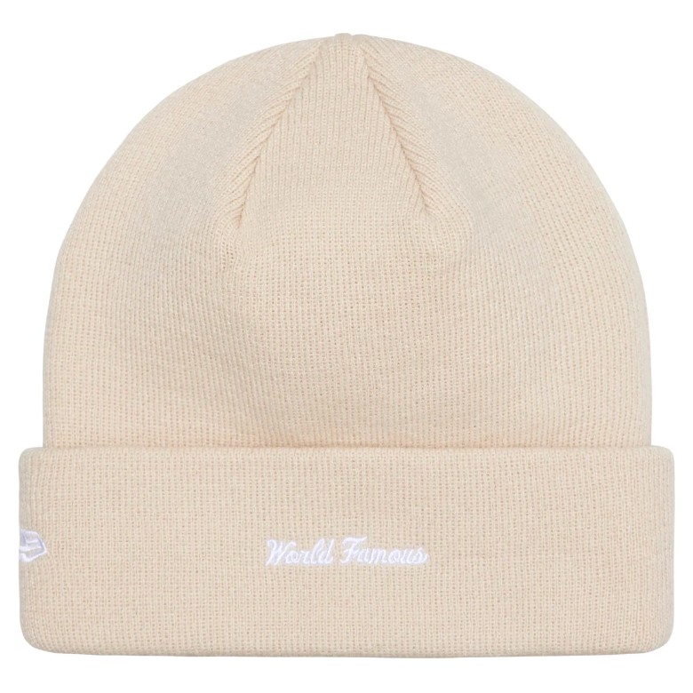 Supreme New Era Box Logo Beanie (FW24) Stone