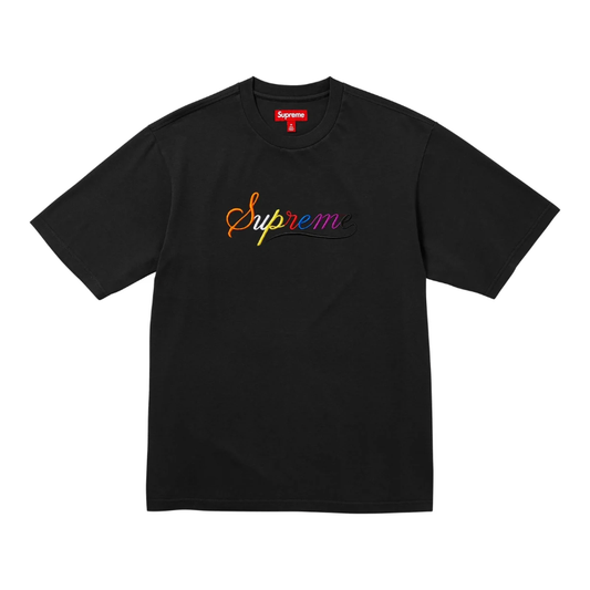 Supreme Cursive S/S Top Black