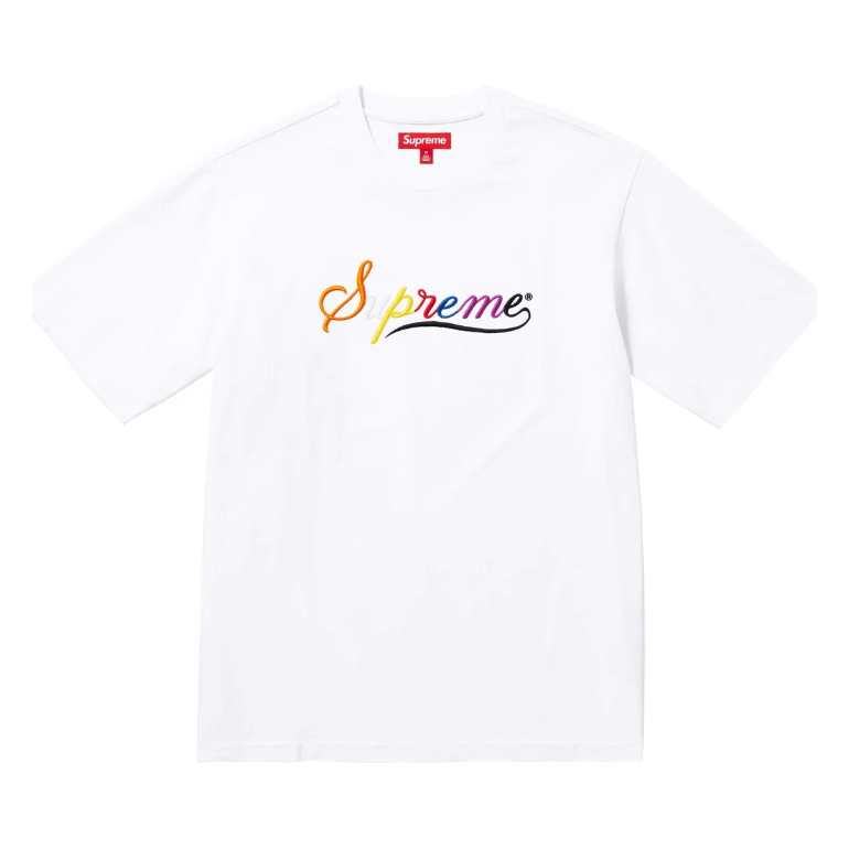 Supreme Cursive S/S Top White