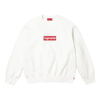 Supreme Washed Box Logo Crewneck White