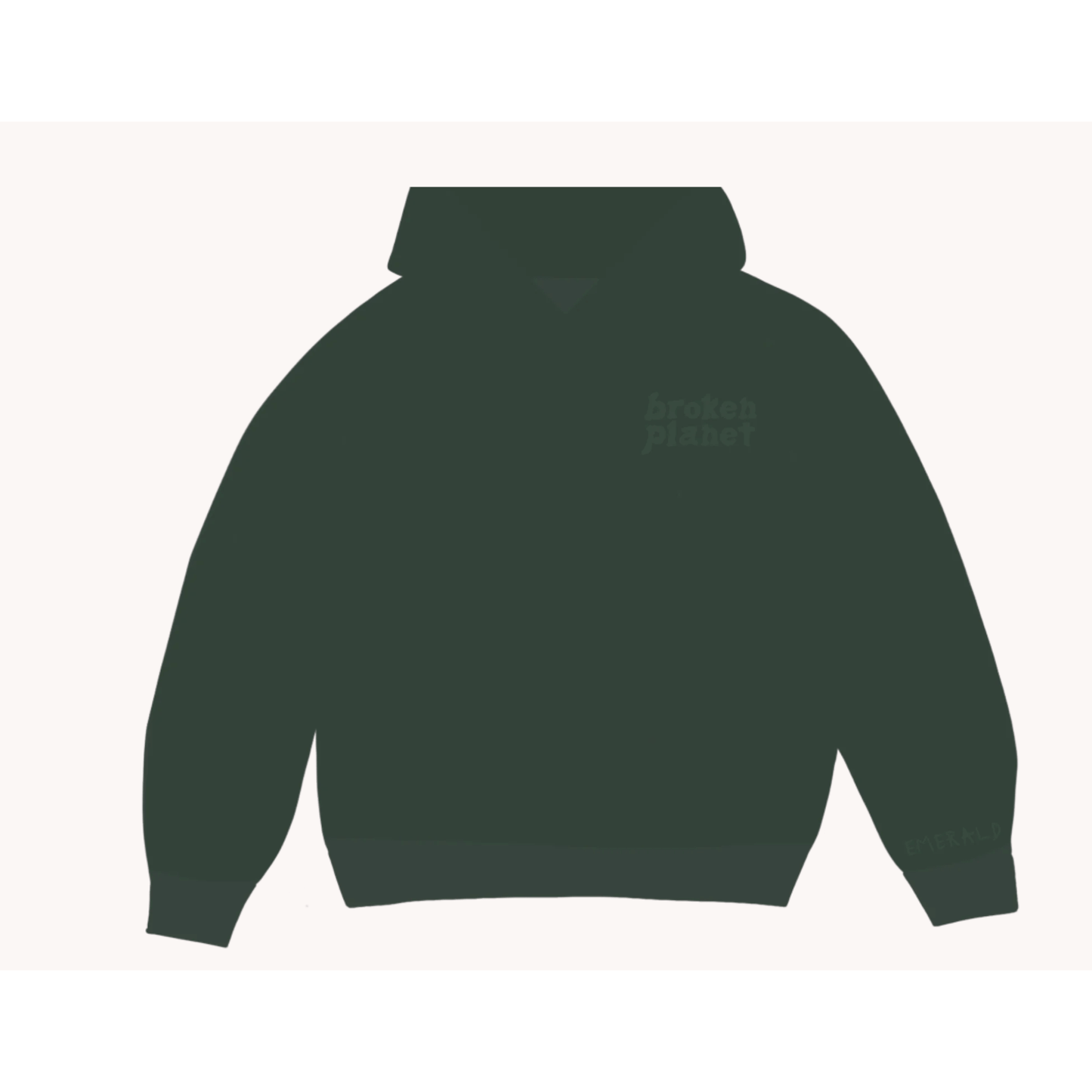 Broken Planet Basics Hoodie/ Emerald Green by Broken Planet Market from £124.00