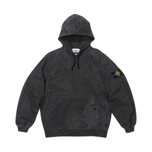 Supreme Stone Island Hooded Sweatshirt (FW23) Black