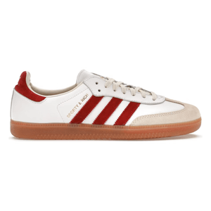 Adidas samba og red best sale and white