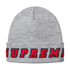 Supreme Felt Logo Beanie - Heather Grey