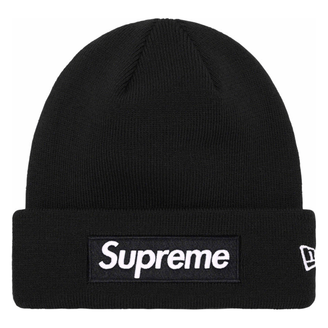 Supreme New Era Box Logo Beanie (FW23) Black by Supreme in Clothing Accessories. Available at KershKicks for £85.00. A must-have for fans of Supreme looking to elevate their style with this Accessories.