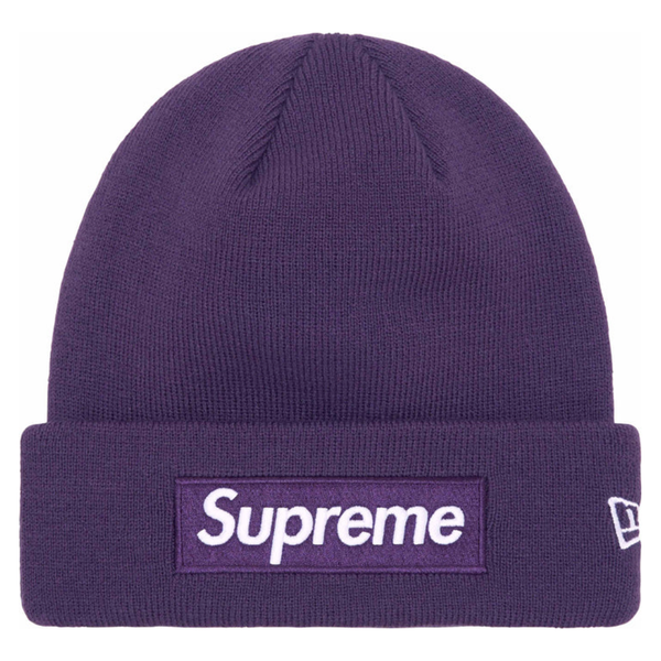 Supreme New Era Box Logo Beanie (FW23) Dark Purple | Supreme 