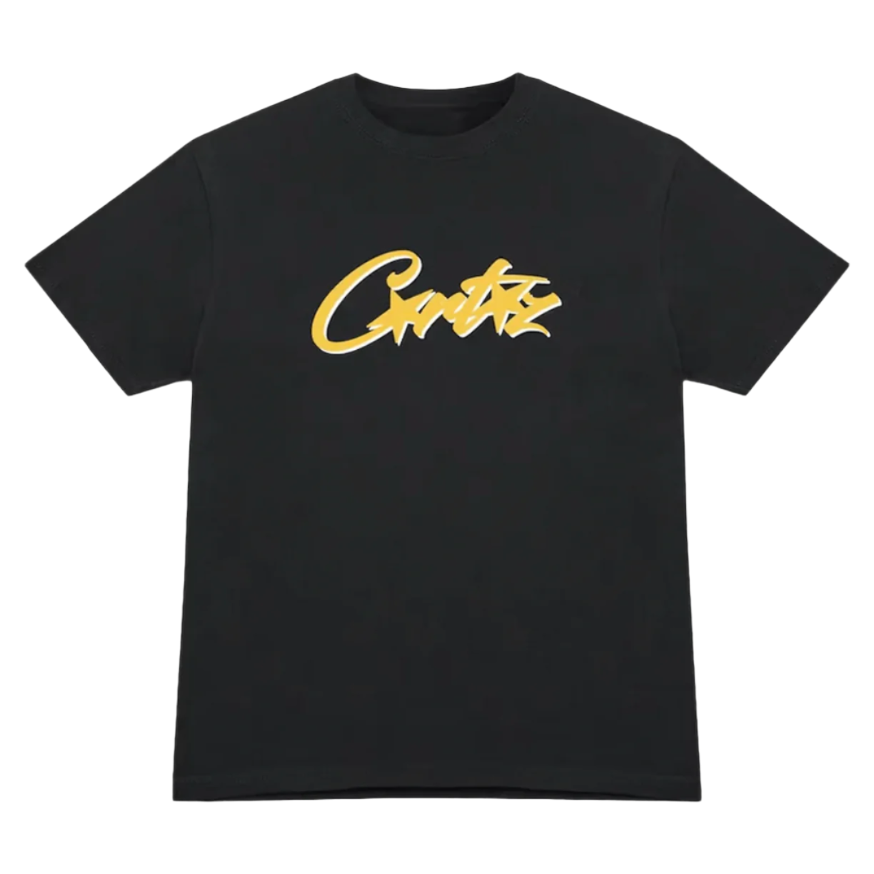 Corteiz Script Logo Tee Black by Corteiz in . Available at KershKicks for £76.50. A must-have for fans of Corteiz looking to elevate their style with this T-Shirt.