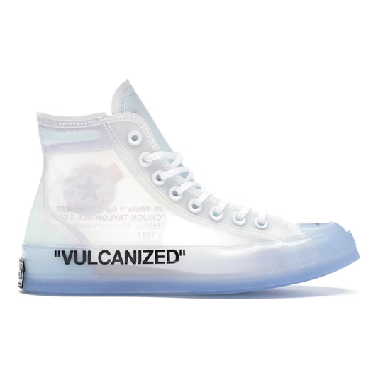 Converse Chuck Taylor All Star Vulcanized Hi Off-White by Off White in Shoes. Available at KershKicks for £2000.00. A must-have for fans of Off White looking to elevate their style with this Shoes.