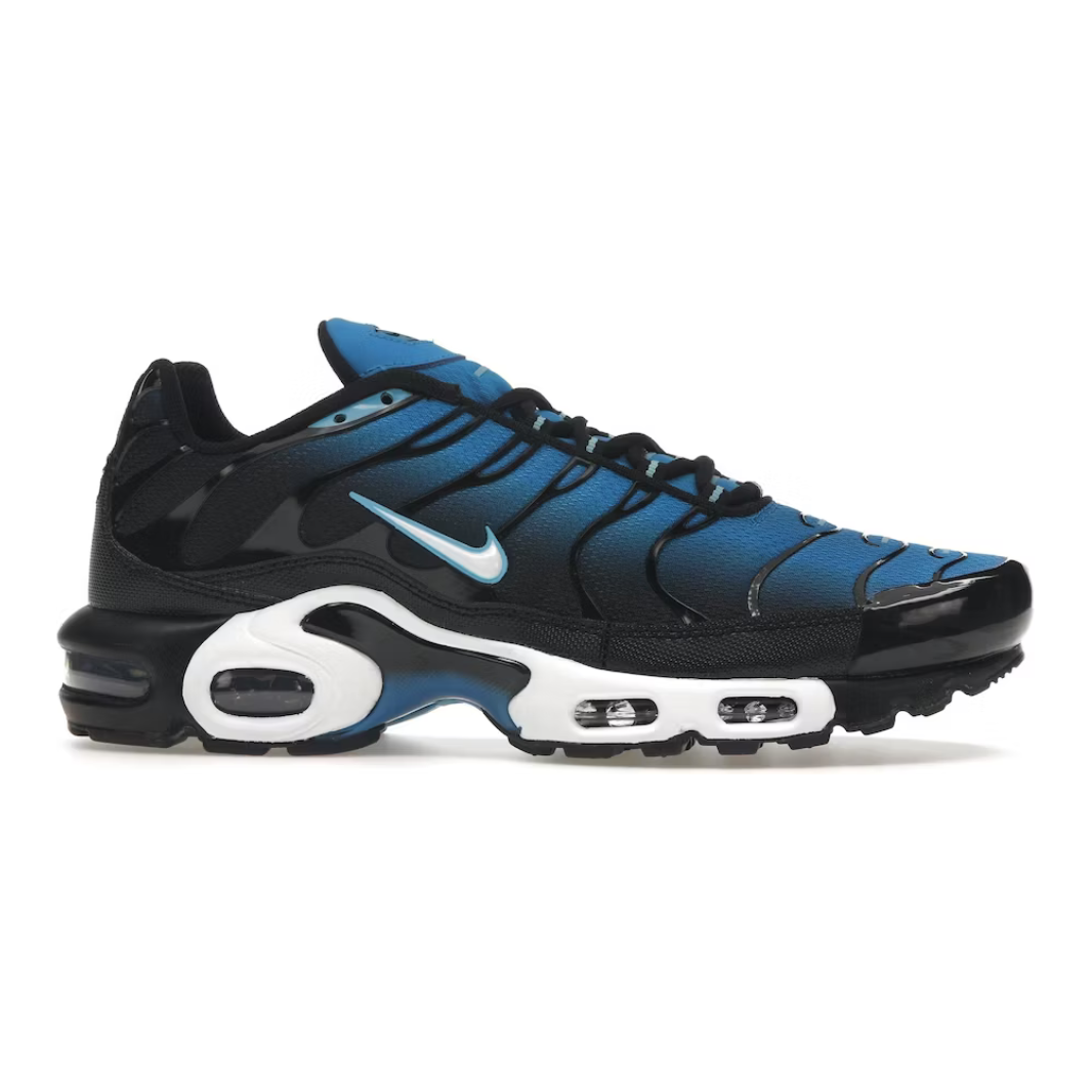 Nike Air Max Plus Aquarius Blue by Nike in Shoes. Available at KershKicks for £250.00. A must-have for fans of Nike looking to elevate their style with this Shoes.