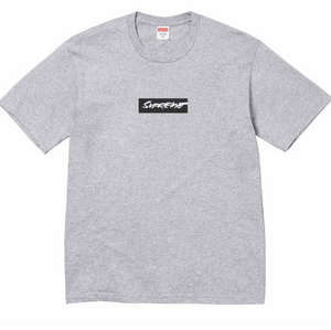 Supreme Futura Box Logo Tee Heather Grey